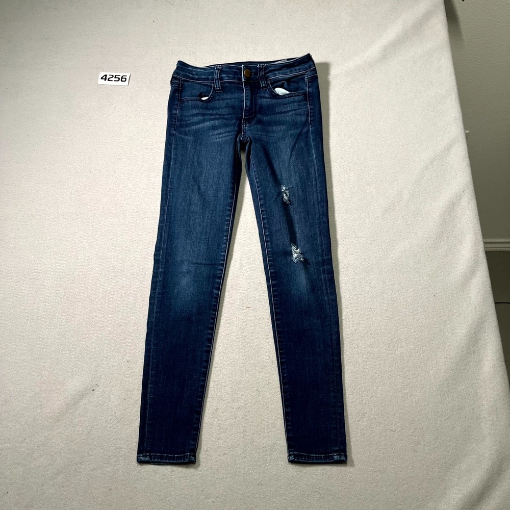 American Eagle Outfitters Jegging Jeans Womens 2 Blue Denim Cotton Stretch